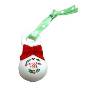 Hallmark 1991 “Grandchild’s First Christmas” Miniature Ornament